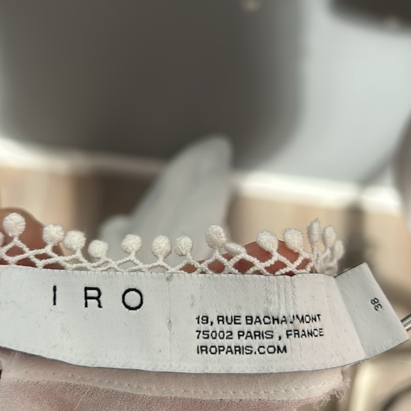 Iro Ease Long-Sleeve Sheer French Lace Blouse size 38- M - US 6 - Picture 10 of 14